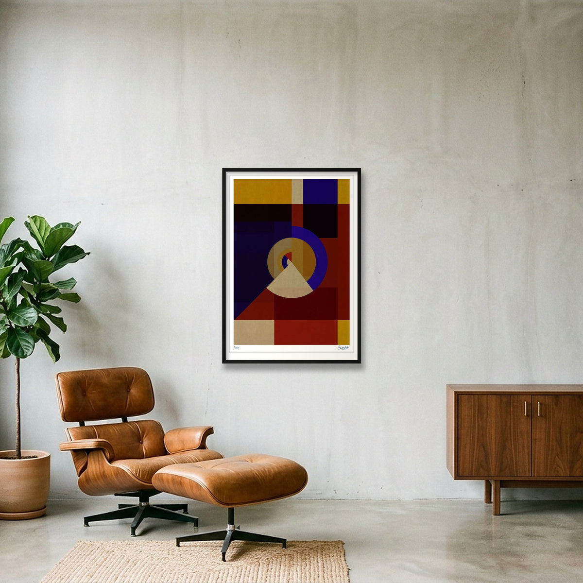 Deco Squares 5FIVE — 70×100cm, 28×39" Black Frame