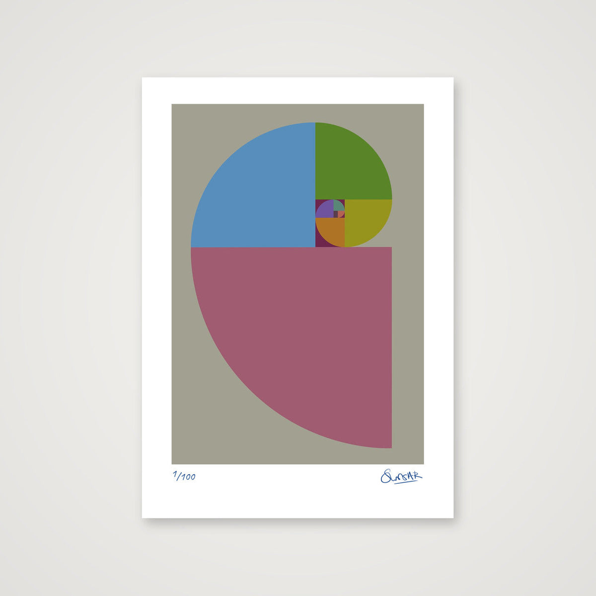 Fibonacci 240 — A4 (21×30cm, 8×12") Print only