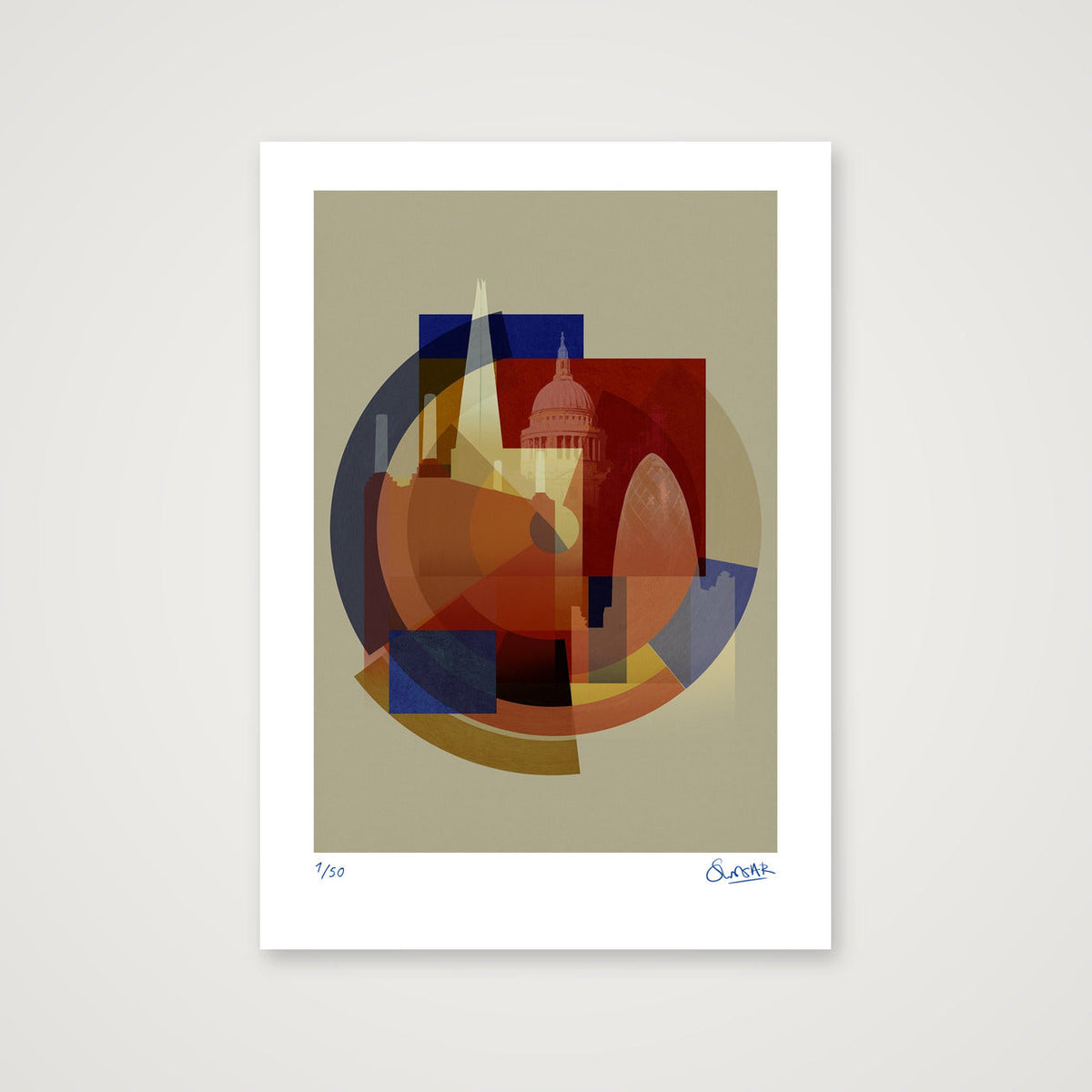 New Deco LONDON — A3 (30×42cm, 12×17") Print only