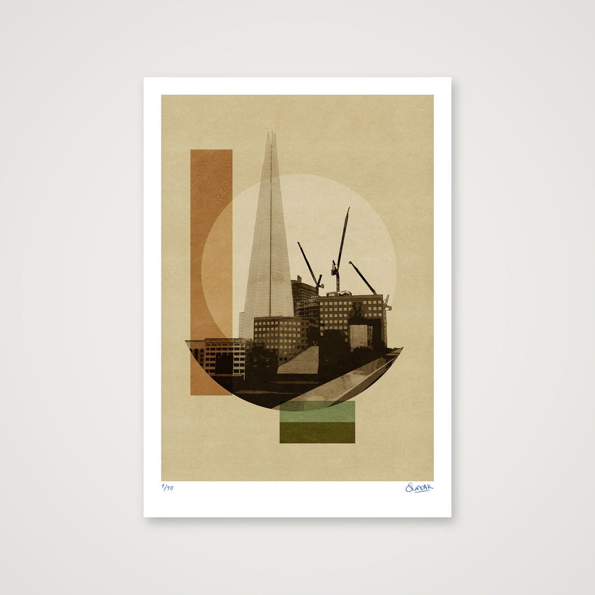 Deco London SHARD — 70×100cm, 28×39" Print only