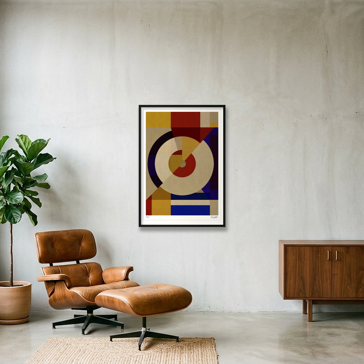 Deco Squares 4FOUR — 70×100cm, 28×39" Black Frame