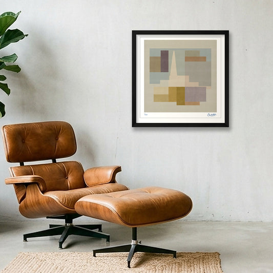 London Squares SHARD — 40×40cm, 16×16" Black Frame