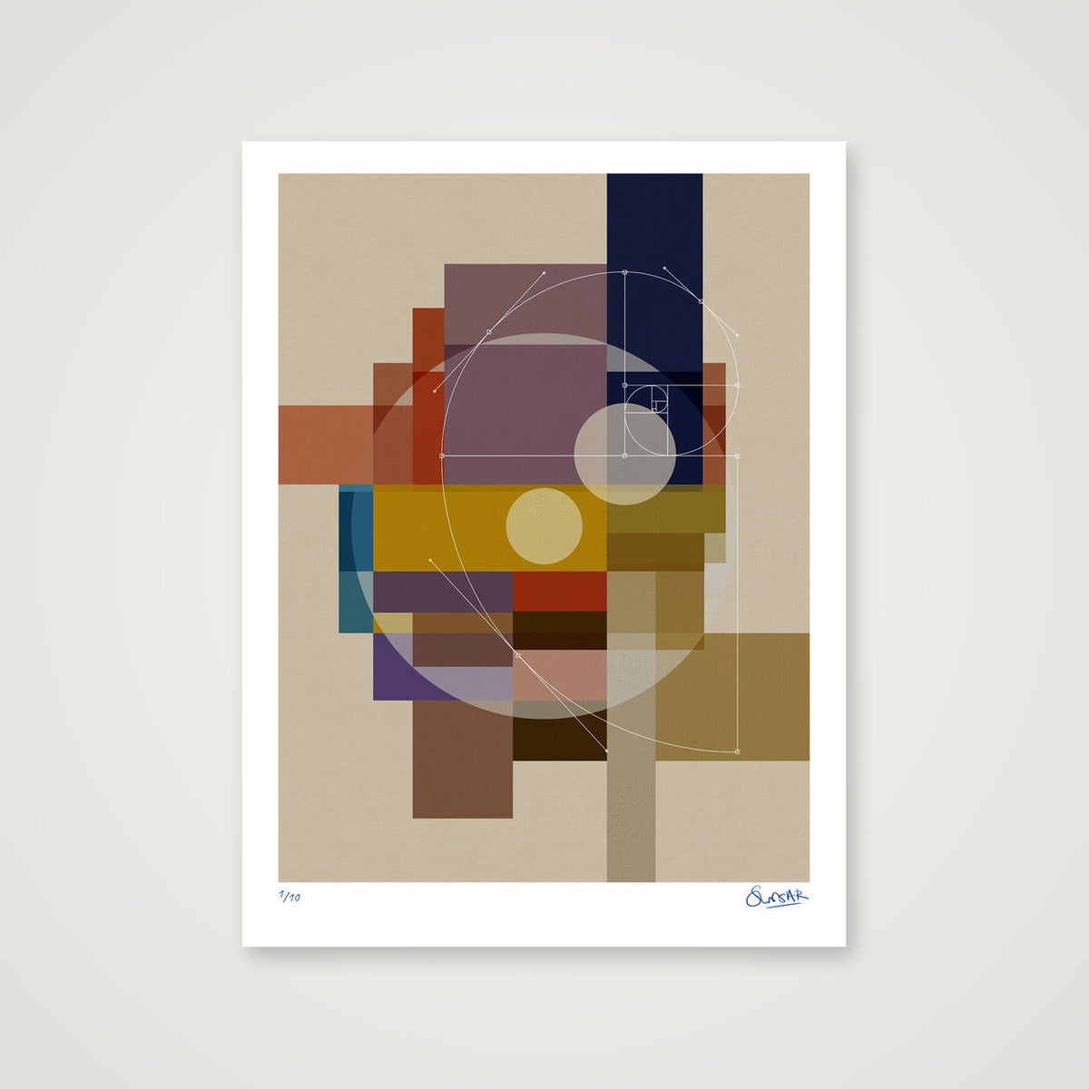 GeoDeco FOUR — 60×80cm, 24×31" Print only