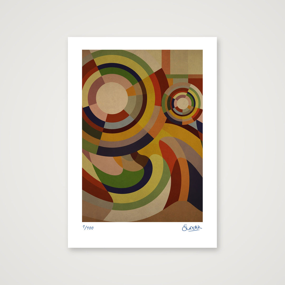 Sonia Circles 3THREE — A4 (21×30cm, 8×12") Print only