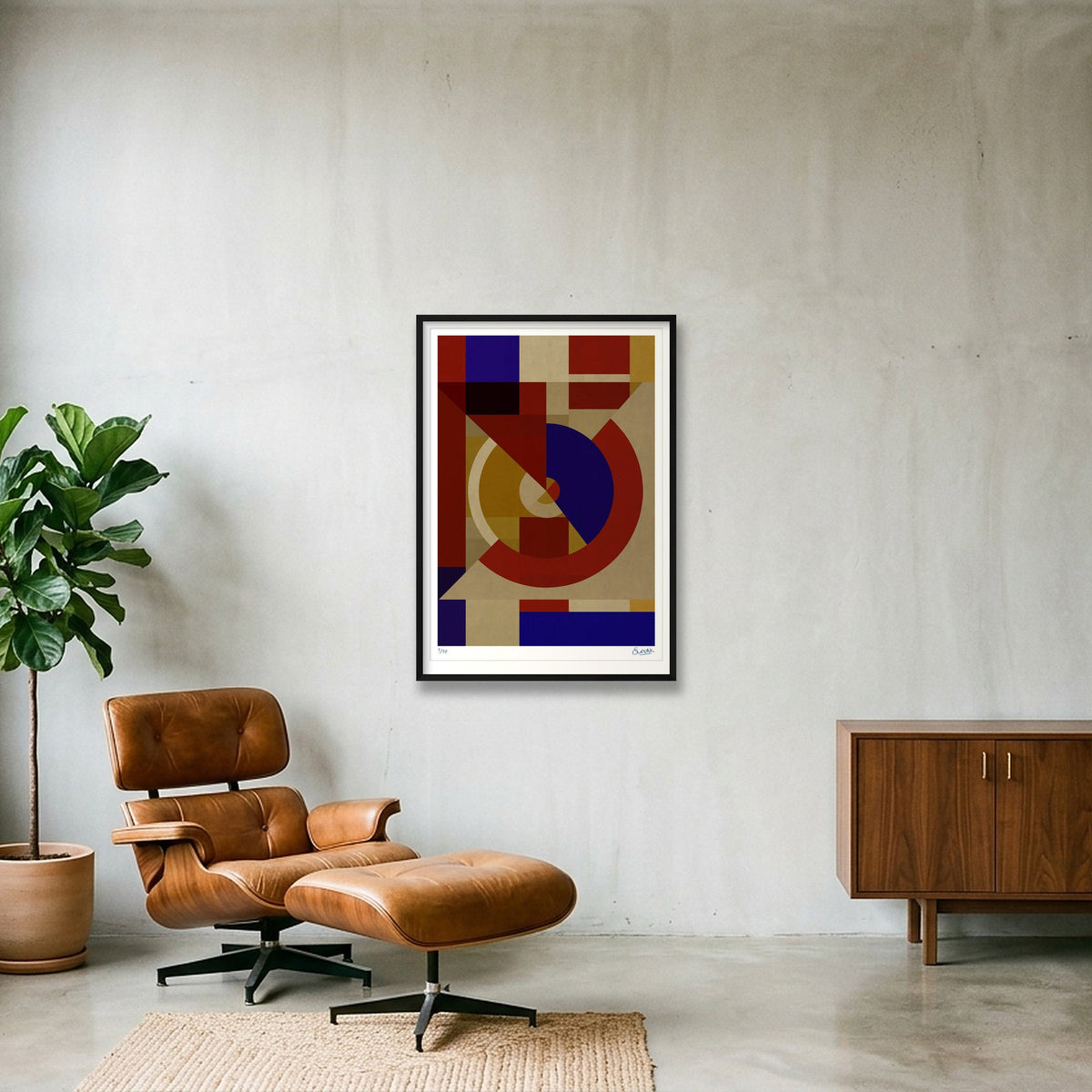 Deco Squares 8EIGHT — 70×100cm, 28×39" Black Frame