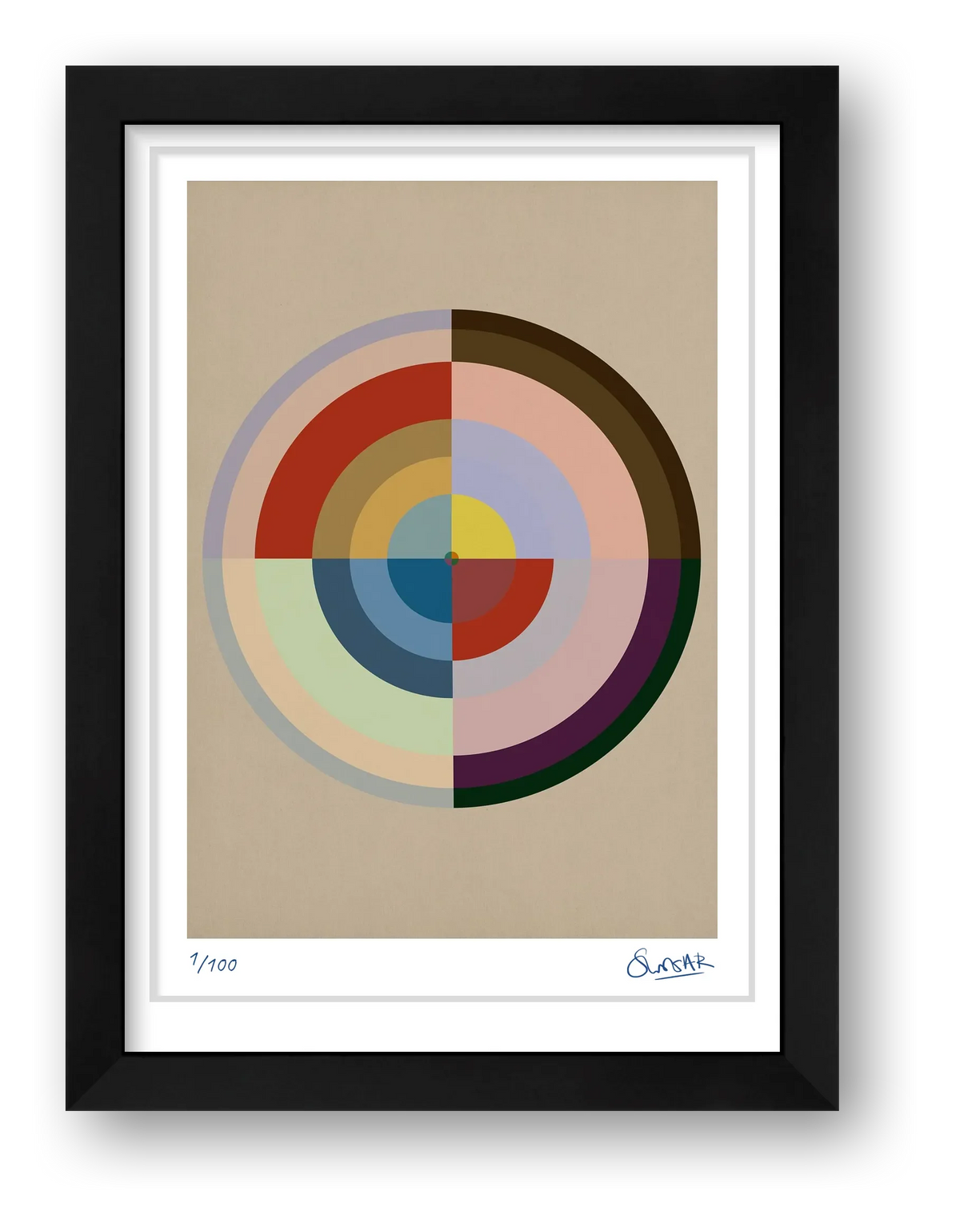 Colour Wheels 10TEN — framed