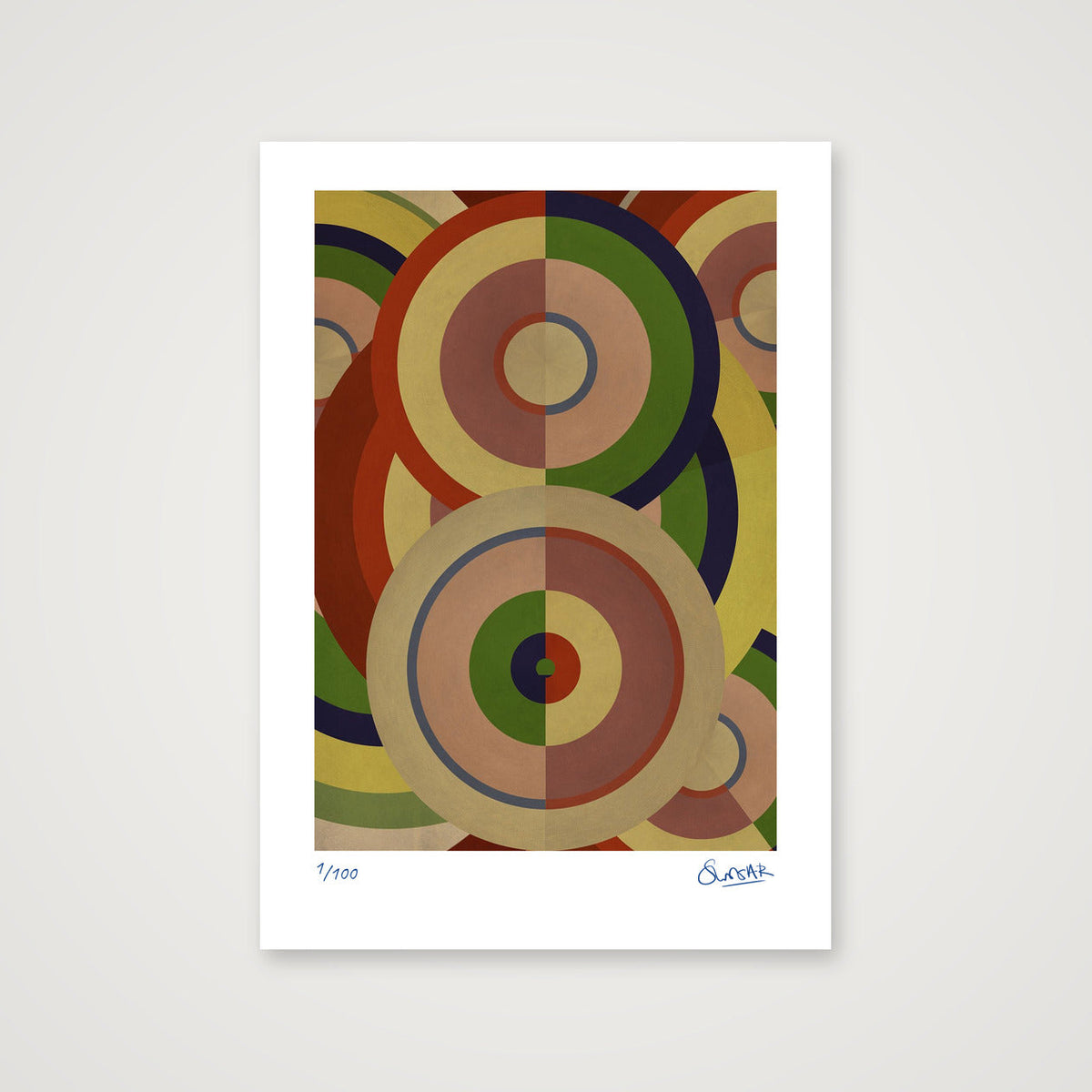 Sonia Circles 6SIX — A4 (21×30cm, 8×12") Print only