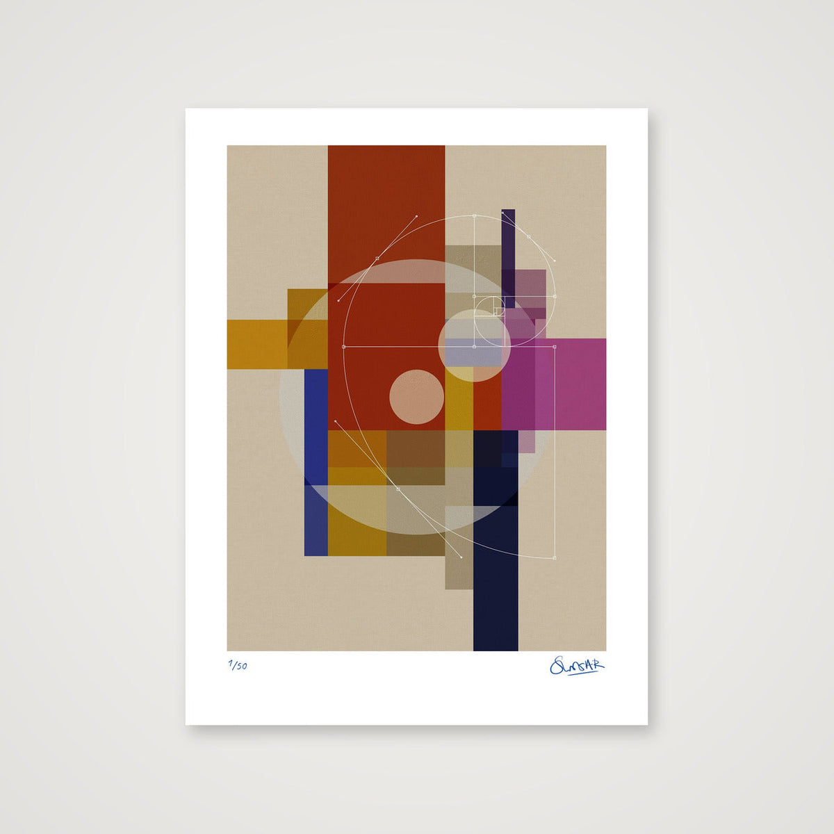 GeoDeco ONE — 30×40cm, 12×16" Print only