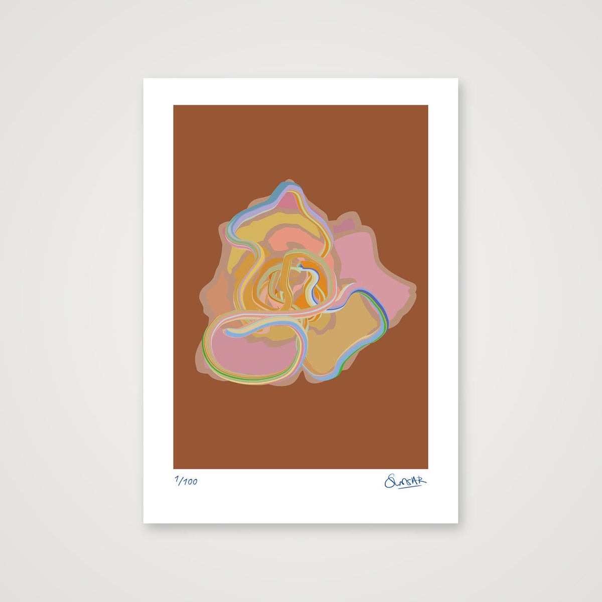 Tubular Rose RED — A4 (21×30cm, 8×12") Print only