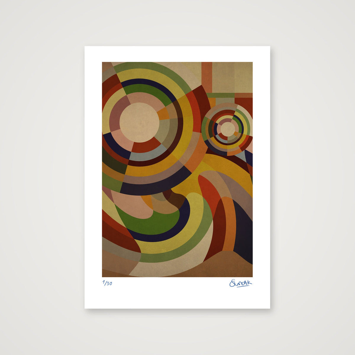 Sonia Circles 3THREE — A3 (30×42cm, 12×17") Print only