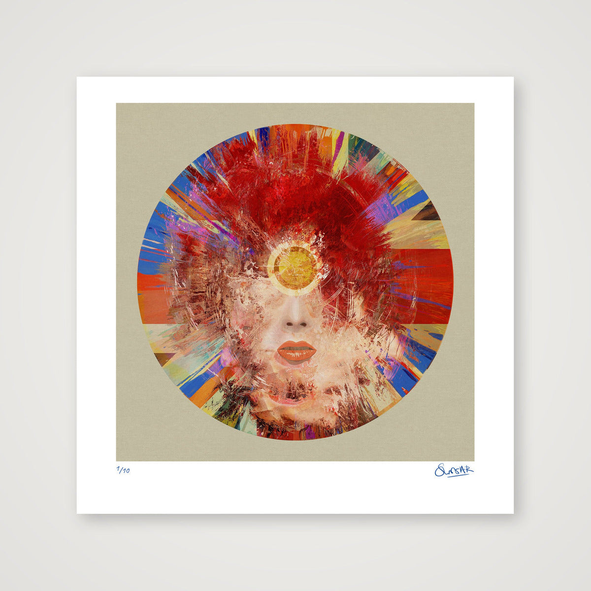 Earthling — 70×70cm, 28×28" Print only