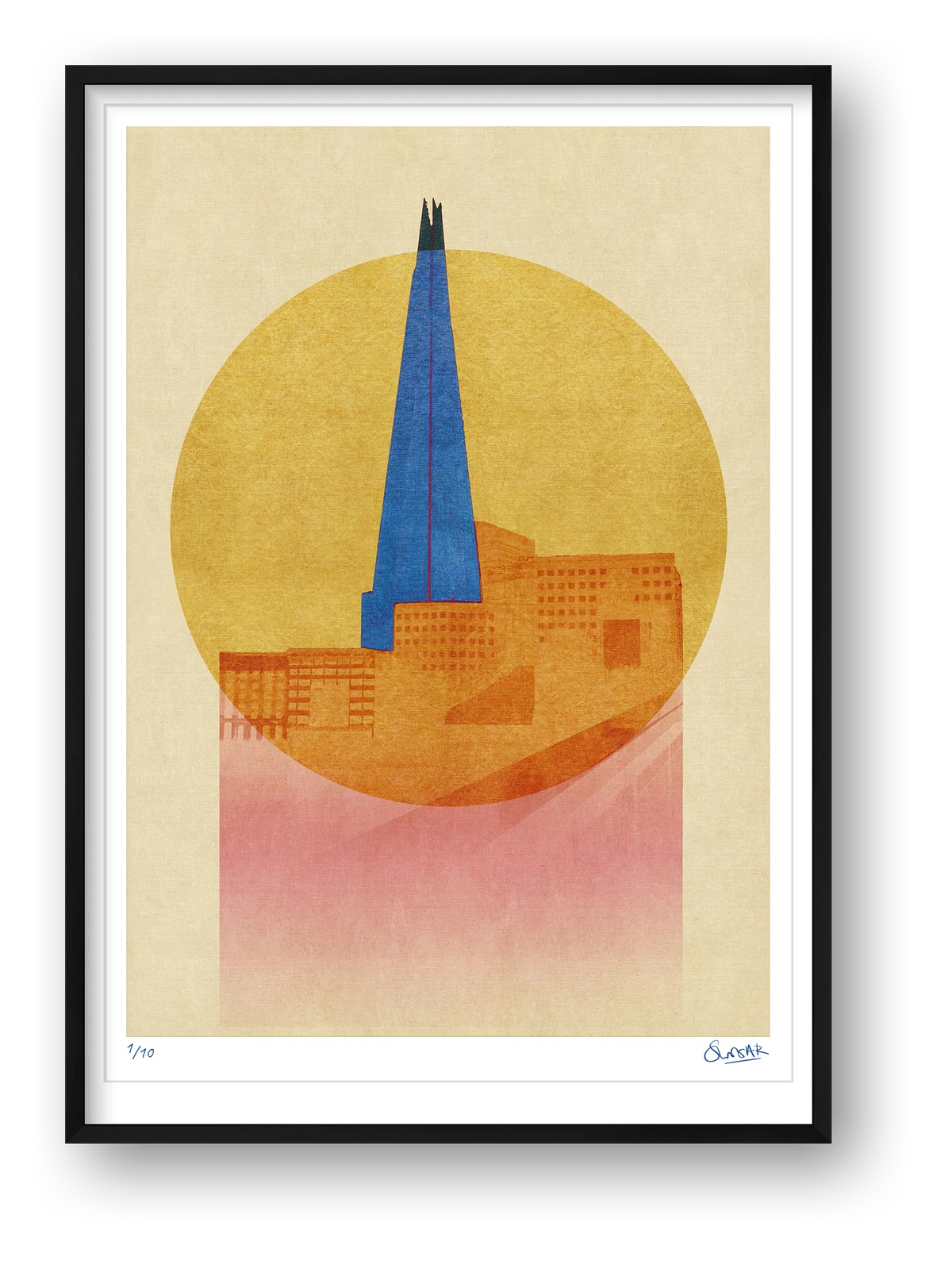 Supreme London SHARD — framed