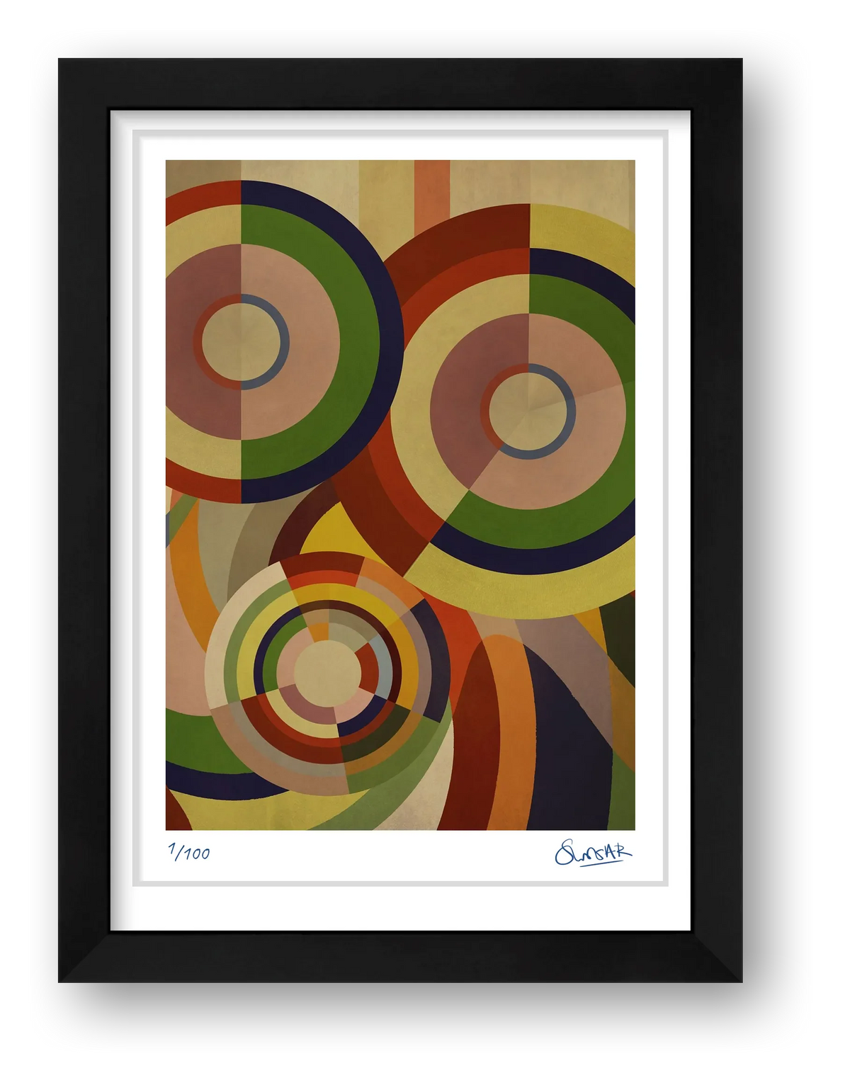 Sonia Circles 5FIVE — framed