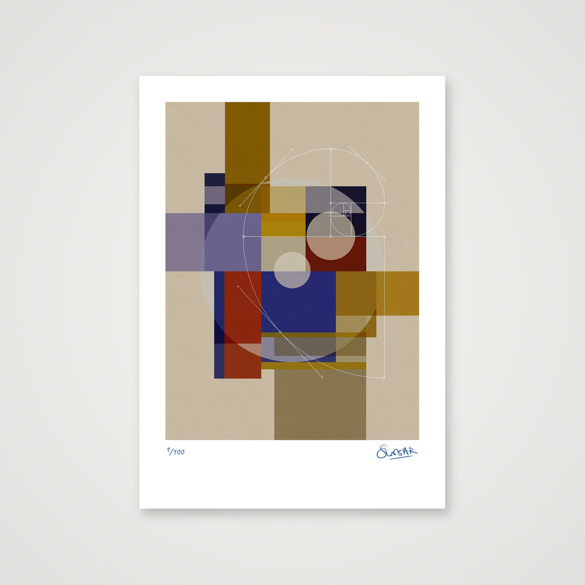 GeoDeco THREE — A4 (21×30cm, 8×12") Print only