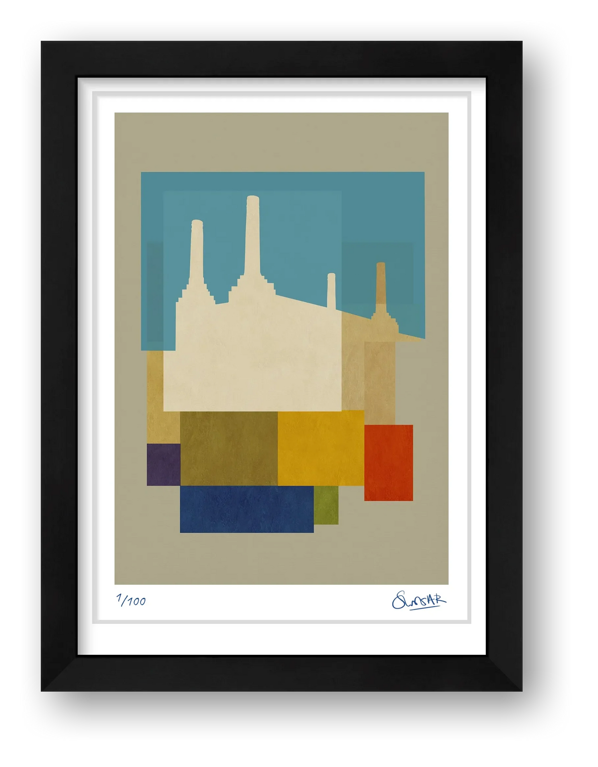 Neo Deco BATTERSEA — framed