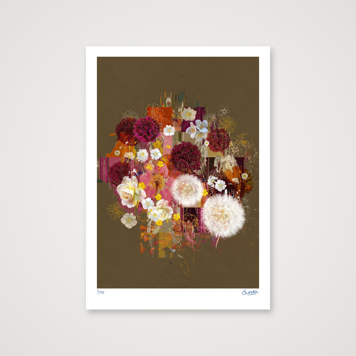 Floral Studies — 70×100cm, 28×39" Print only