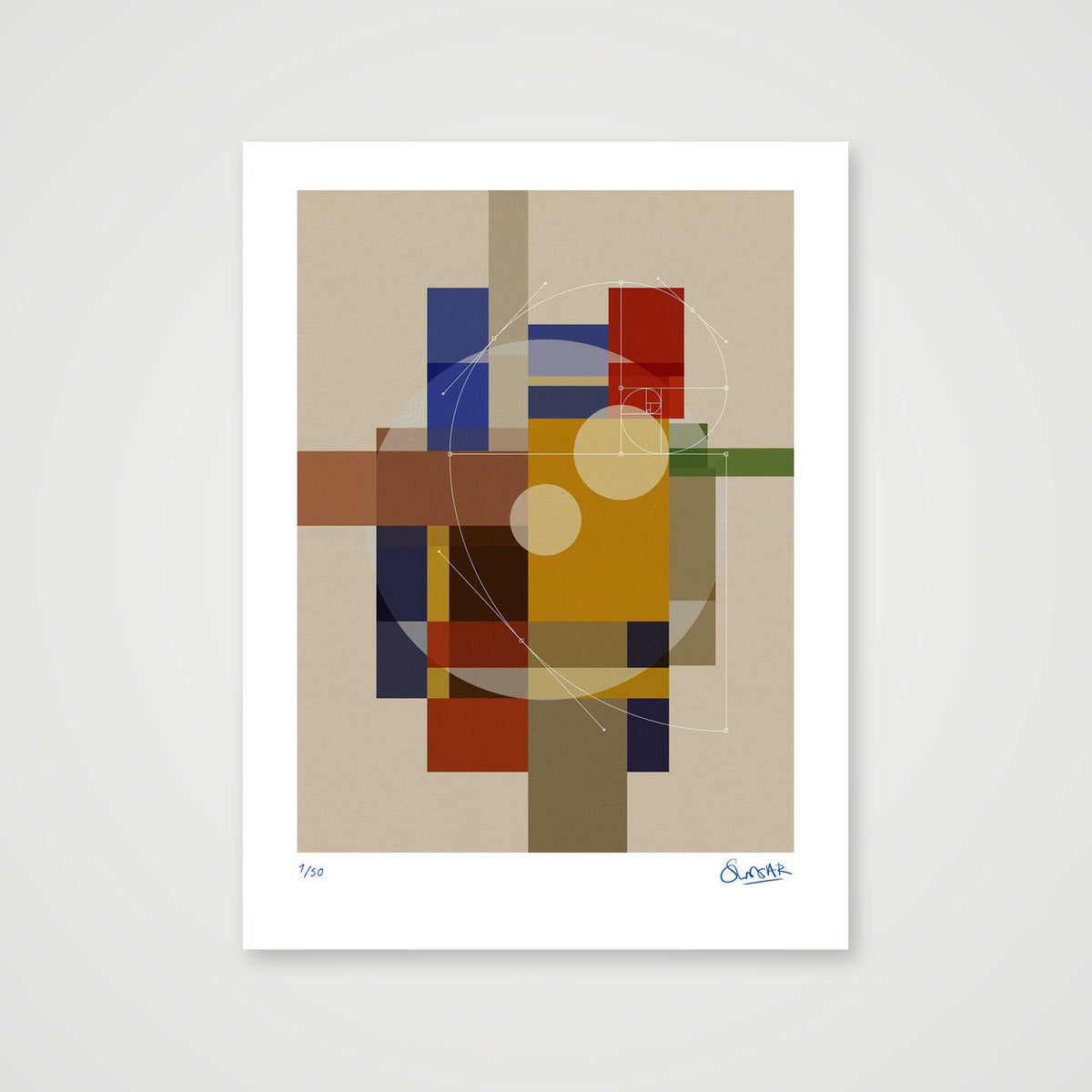 GeoDeco TWO — 30×40cm, 12×16" Print only