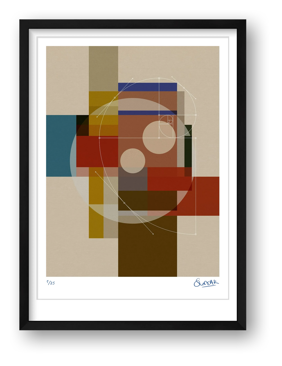 GeoDeco FIVE — framed