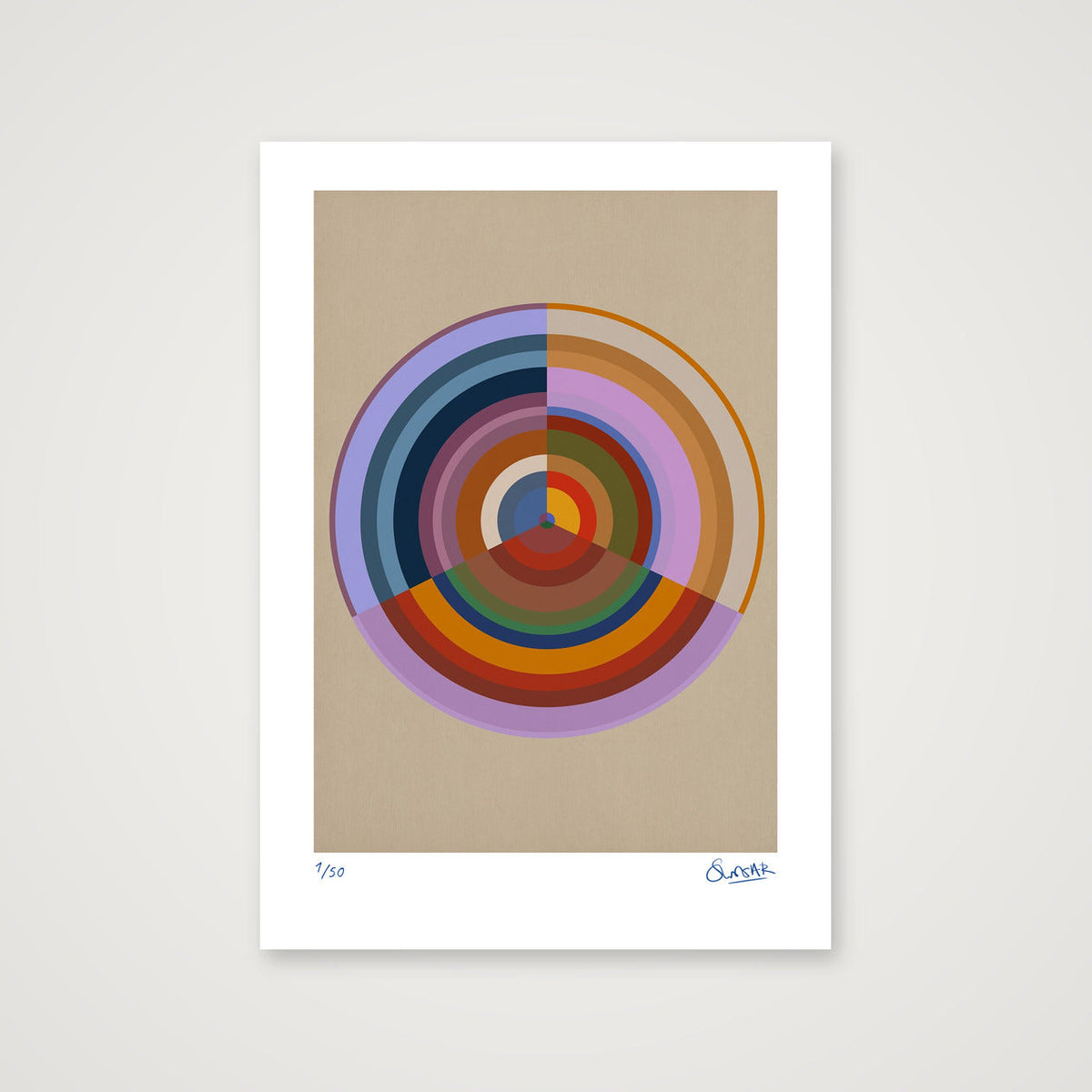 Colour Wheels 7SEVEN — A3 (30×42cm, 12×17") Print only
