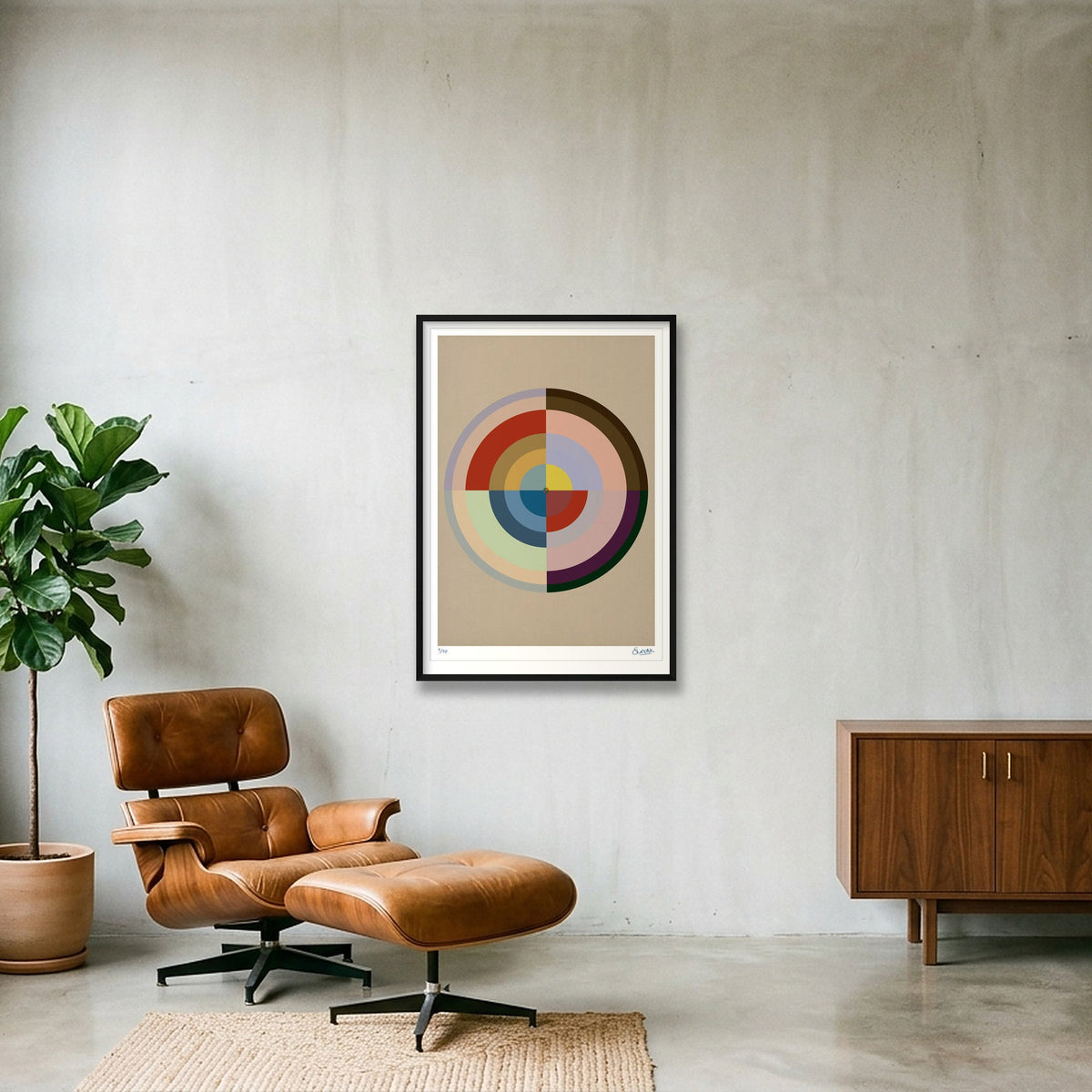 Colour Wheels 10TEN — 70×100cm, 28×39" Black Frame