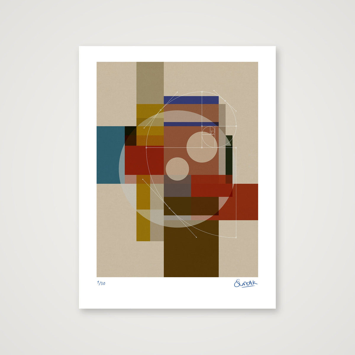 GeoDeco FIVE — 30×40cm, 12×16" Print only