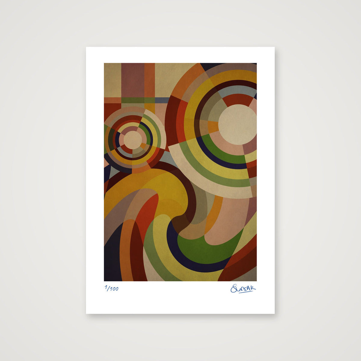 Sonia Circles 2TWO — A4 (21×30cm, 8×12") Print only