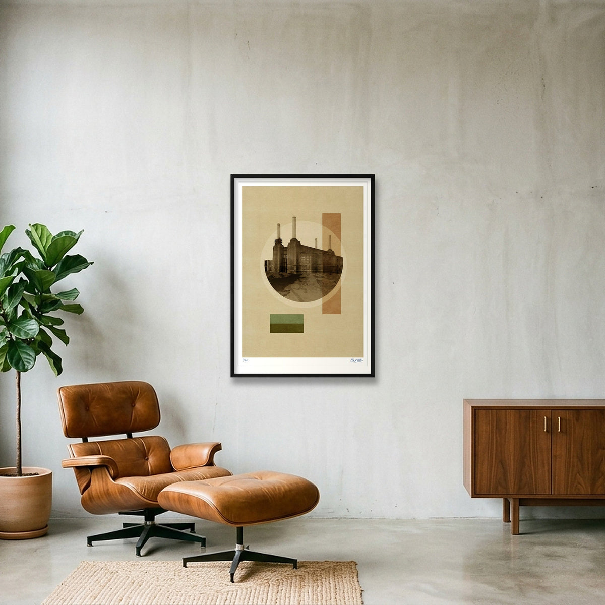 Deco London POWER — 70×100cm, 28×39" Black Frame