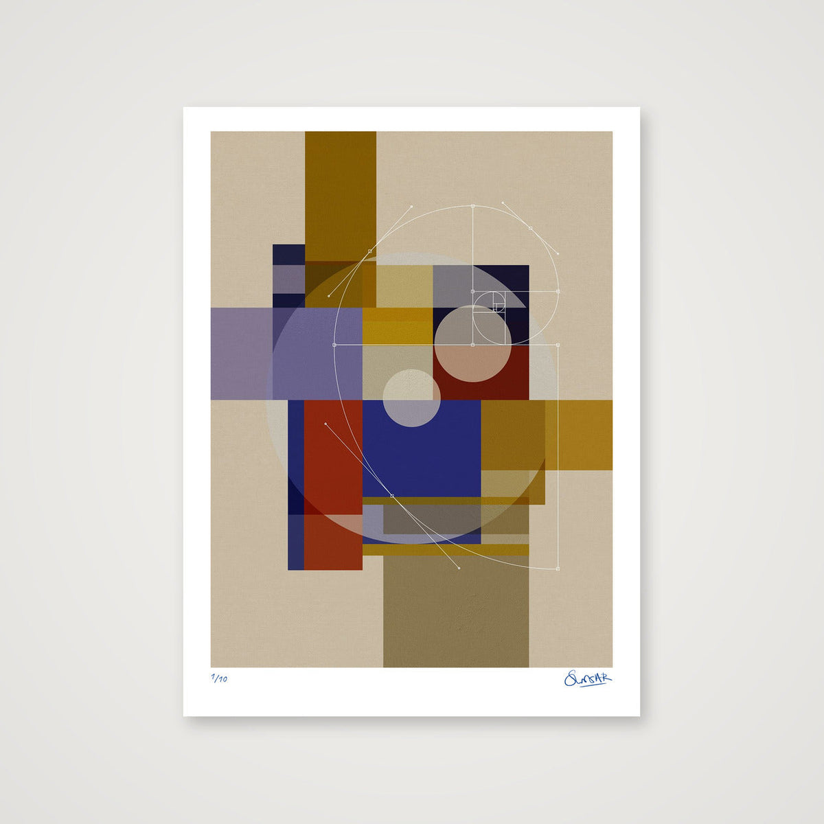 GeoDeco THREE — 60×80cm, 24×31" Print only