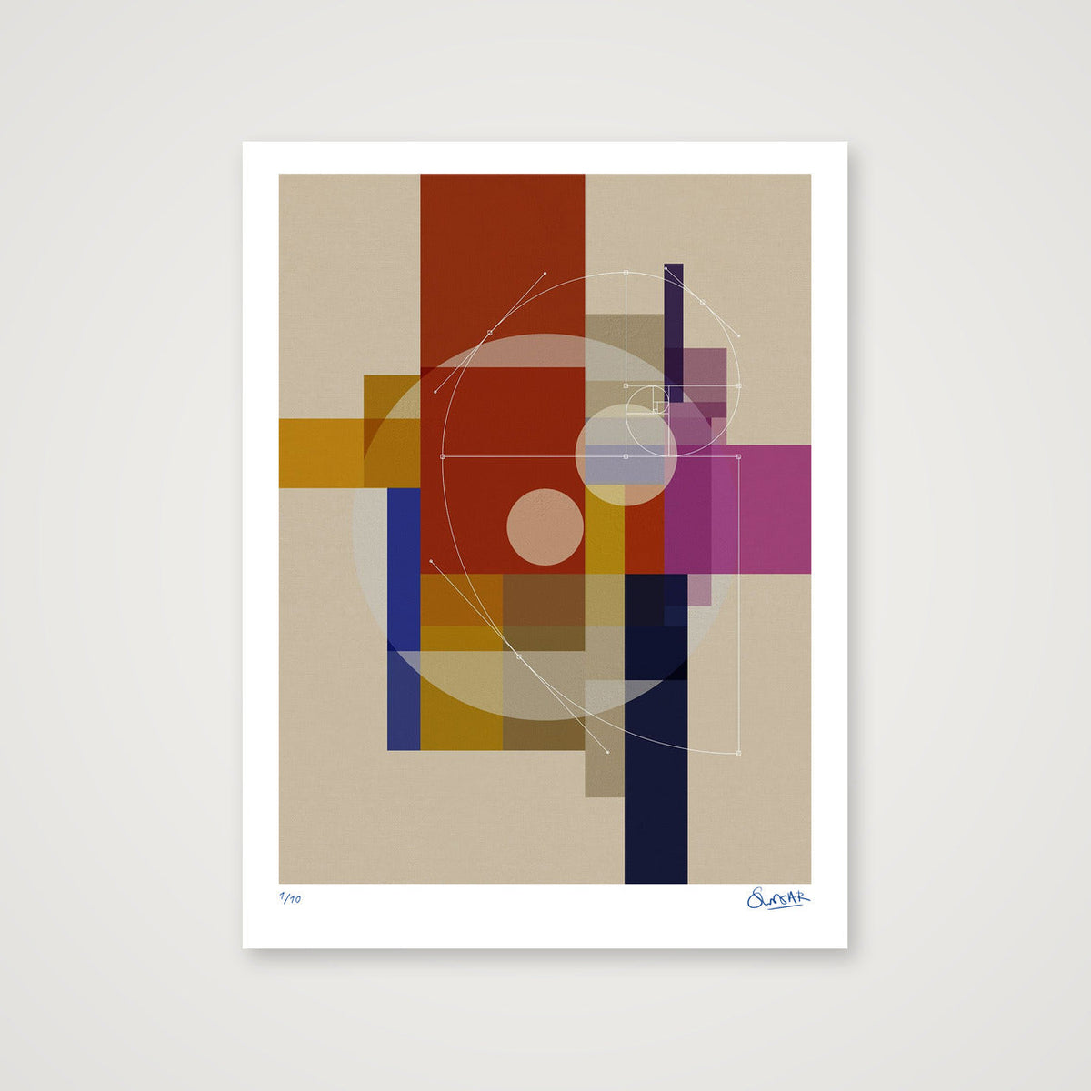 GeoDeco ONE — 60×80cm, 24×31" Print only