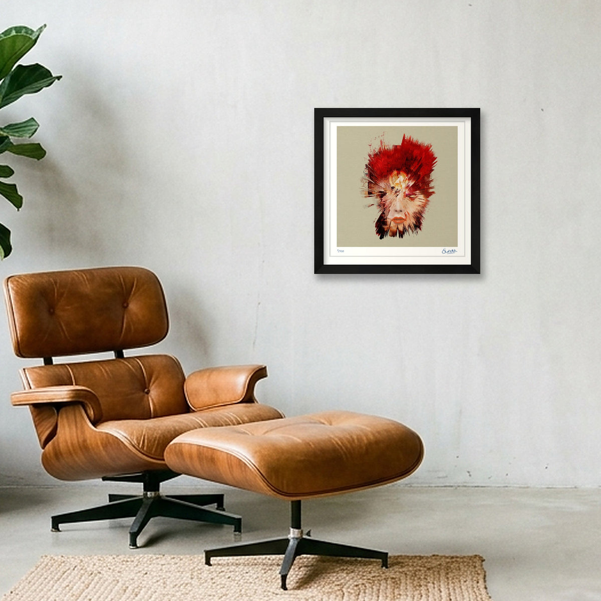 Electric Dreams — 30×30cm, 12×12" Black Frame