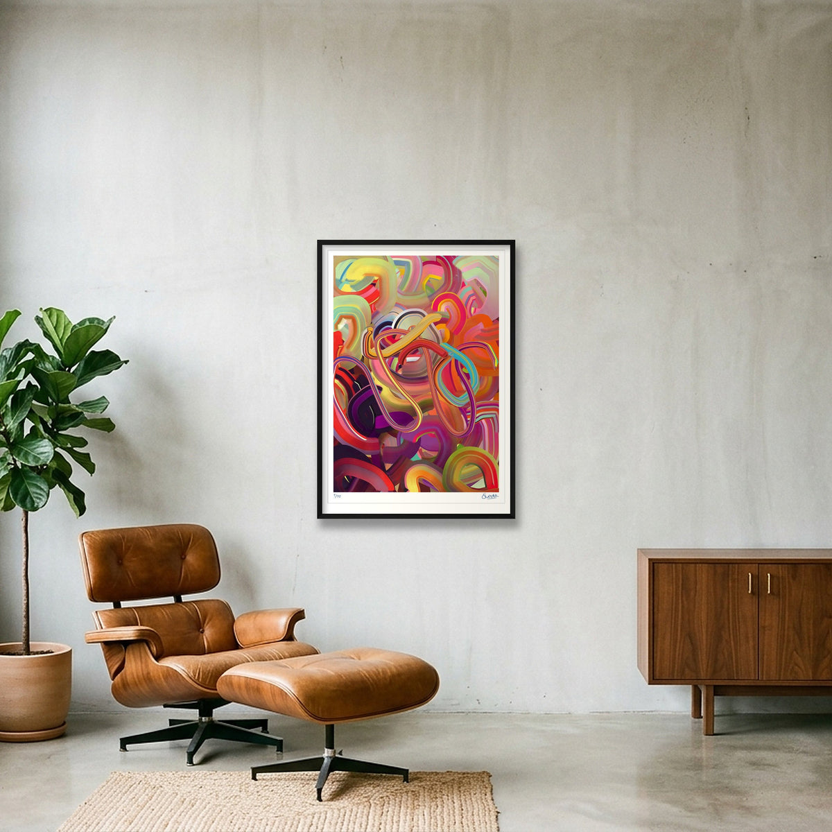 Paint Tubes 11010-0001 — 70×100cm, 28×39" Black Frame
