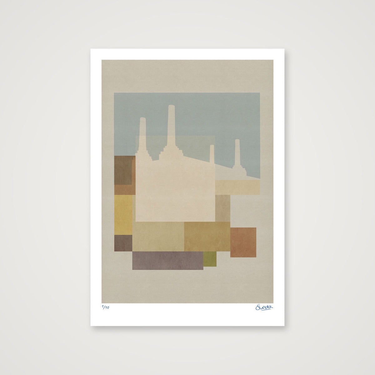 New London Squares BATTERSEA — 70×100cm, 28×39" Print only
