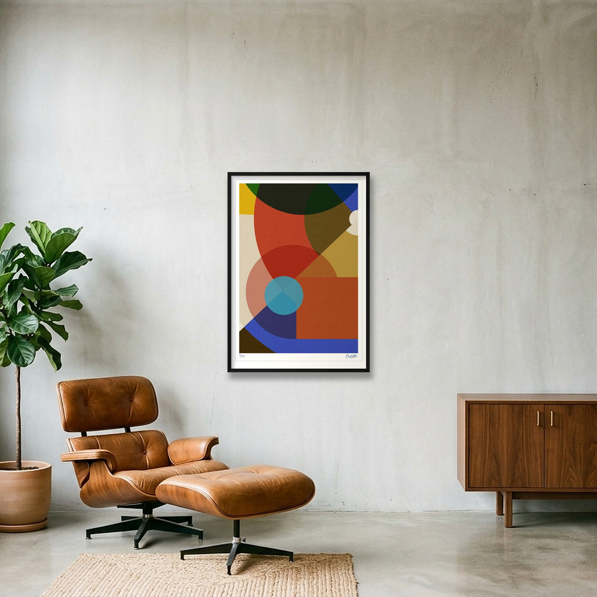 Cat's Whiskers 3THREE — 70×100cm, 28×39" Black Frame