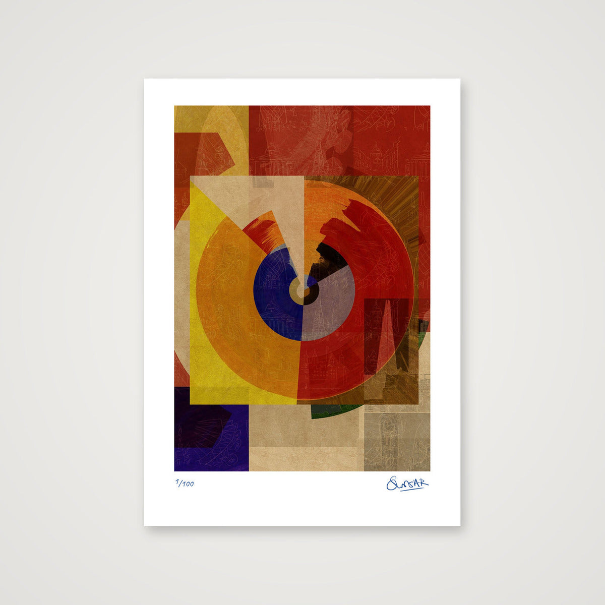 Metro Deco 5FIVE — A4 (21×30cm, 8×12") Print only