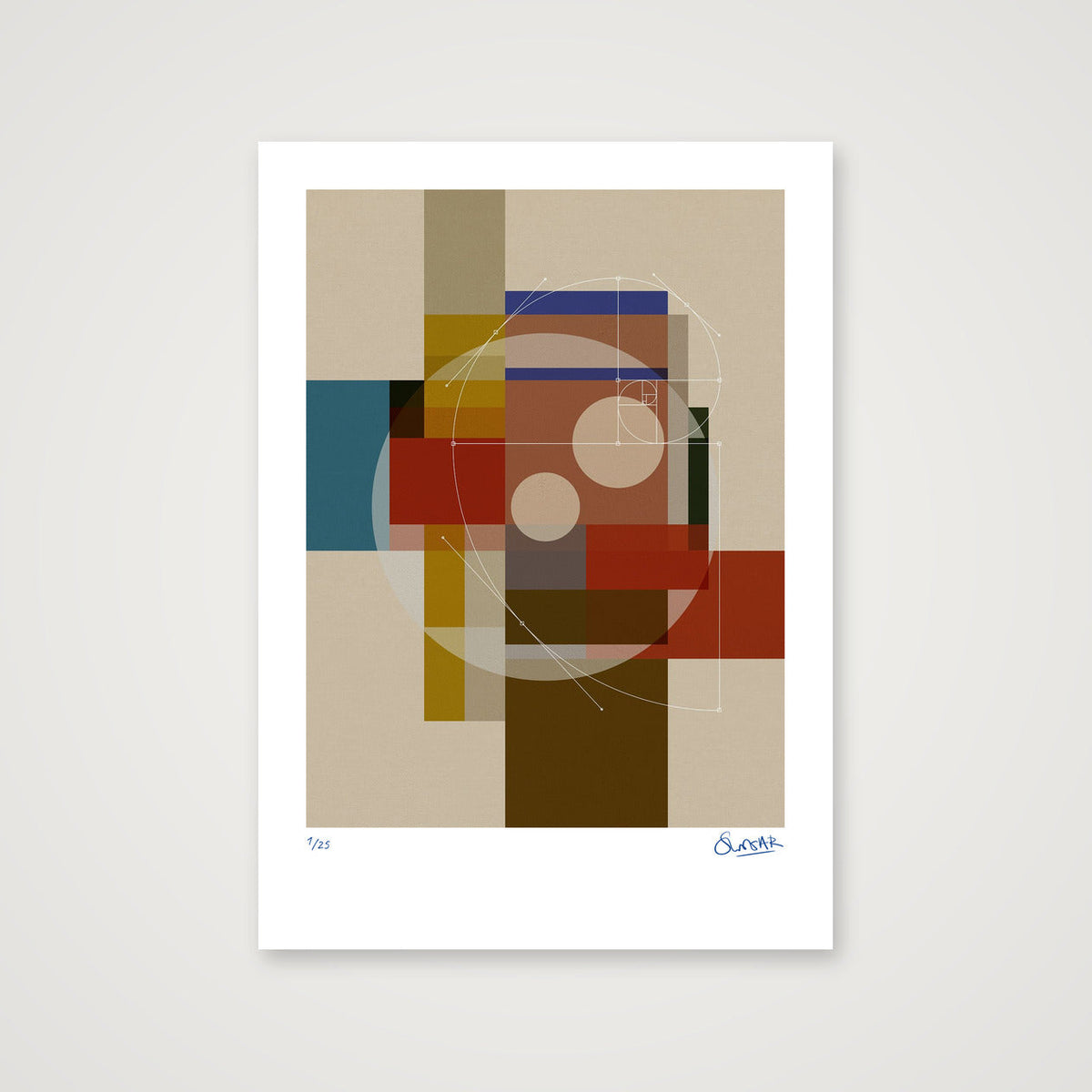 GeoDeco FIVE — 42×59cm, 17×23" Print only