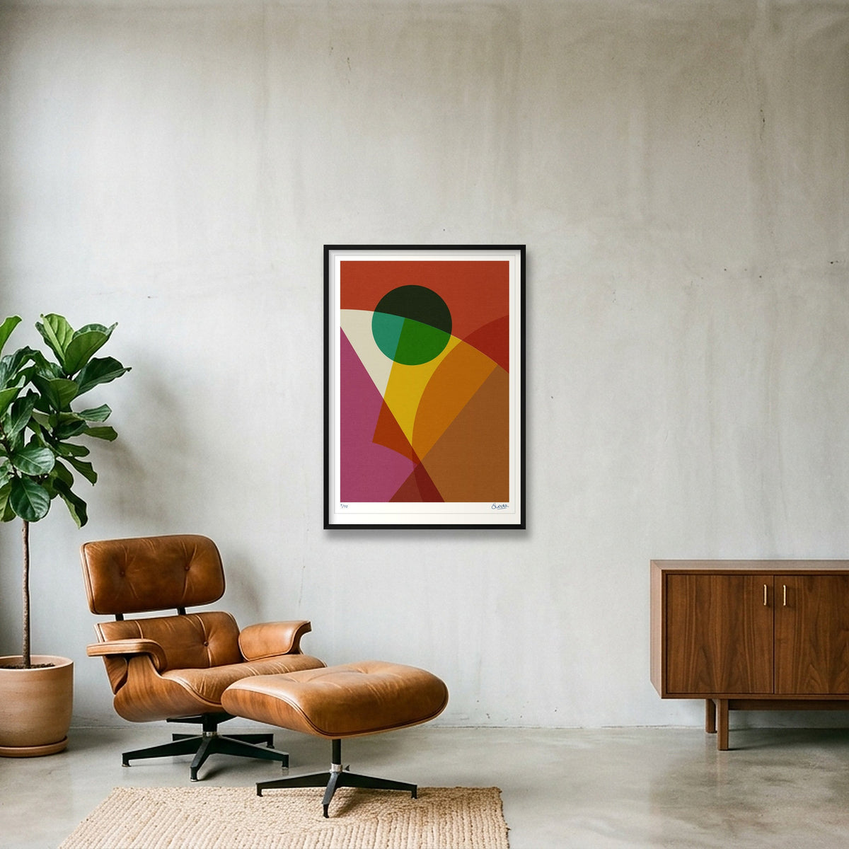Cat's Whiskers 6SIX — 70×100cm, 28×39" Black Frame