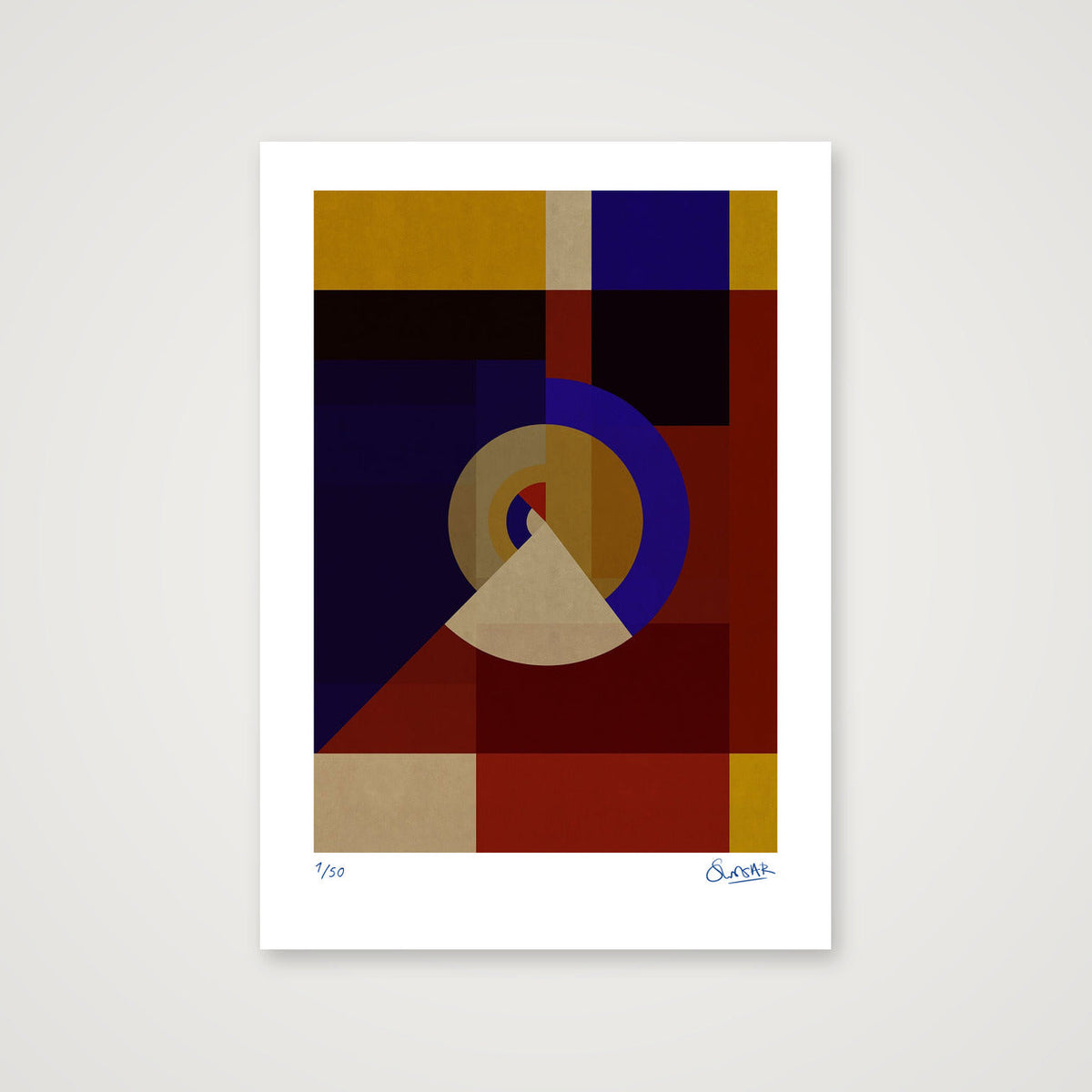 Deco Squares 5FIVE — A3 (30×42cm, 12×17") Print only