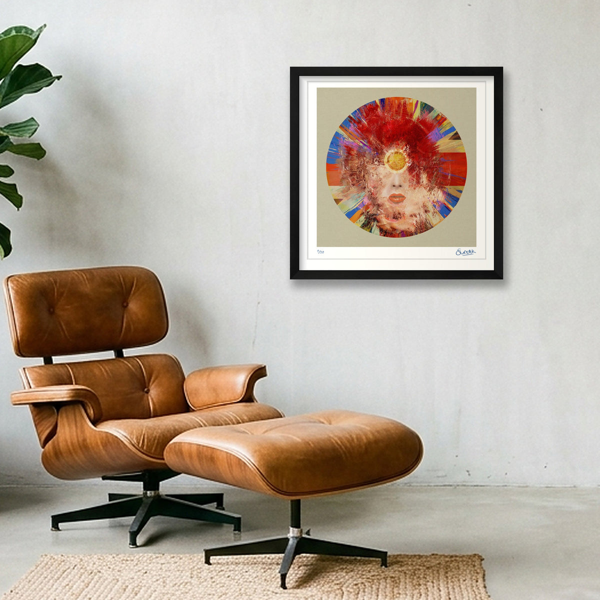Earthling — 40×40cm, 16×16" Black Frame