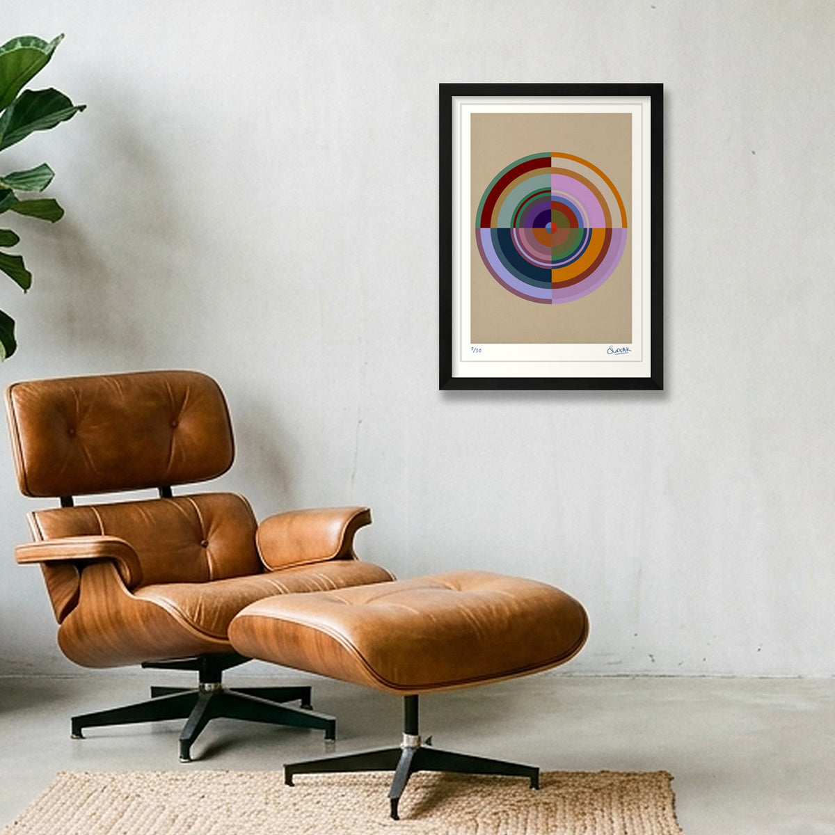 Colour Wheels 9NINE — A3 (30×42cm, 12×17") Black Frame