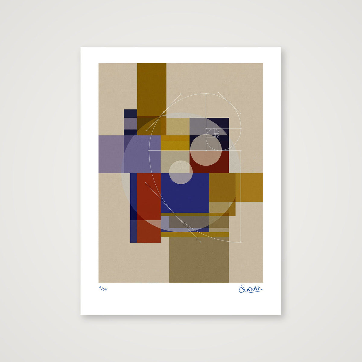 GeoDeco THREE — 30×40cm, 12×16" Print only