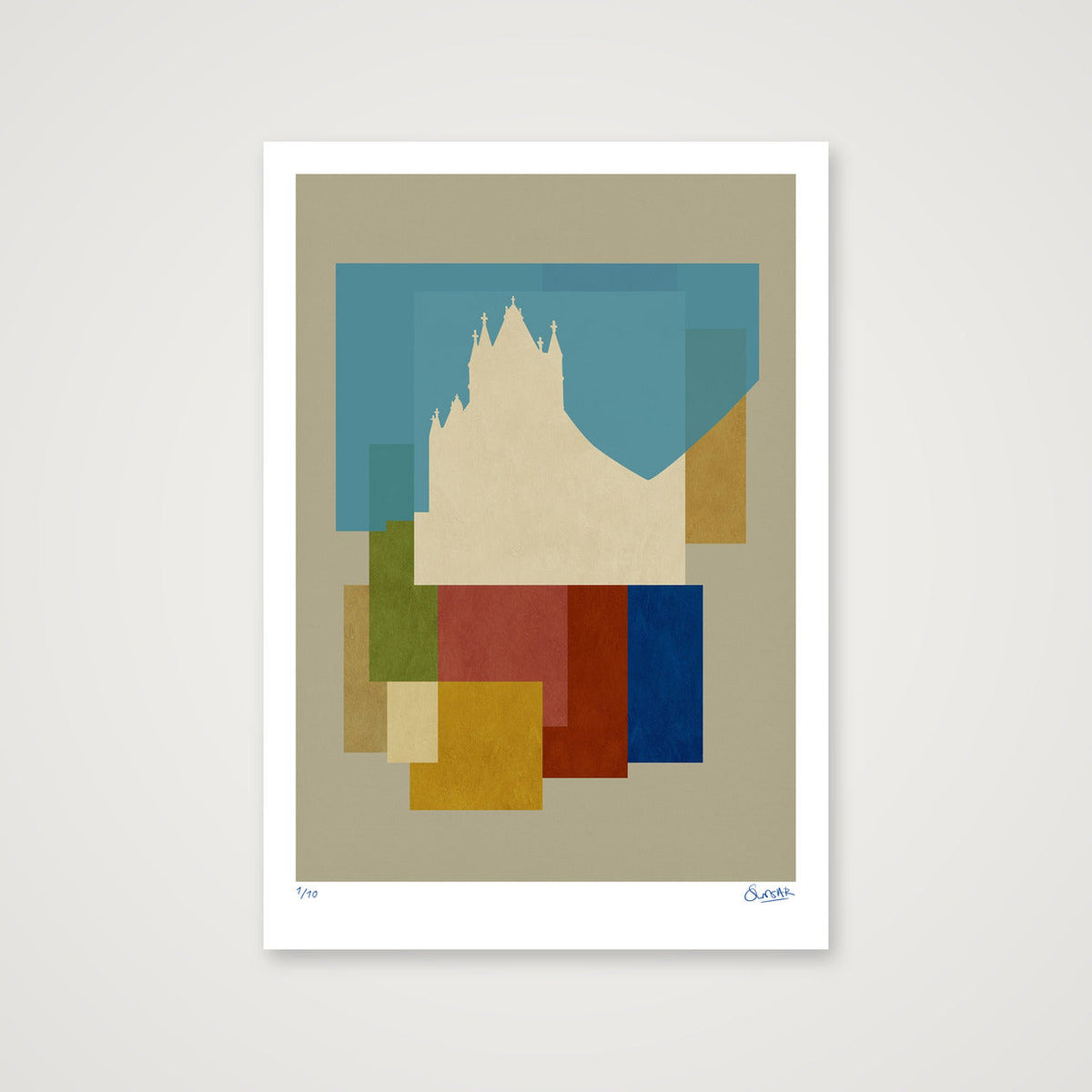 Neo Deco TOWER BRIDGE — 70×100cm, 28×39" Print only