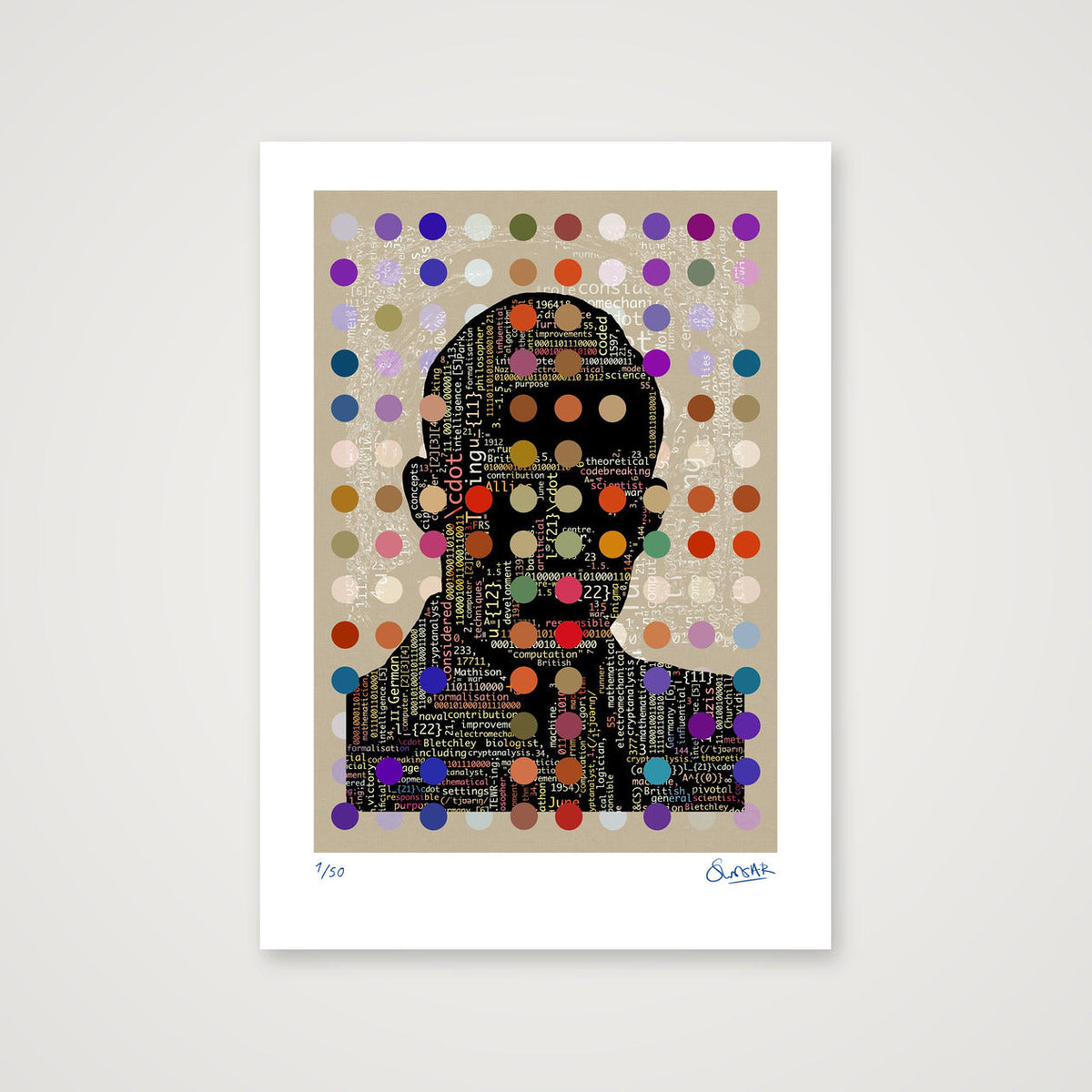 Turing Code — A3 (30×42cm, 12×17") Print only