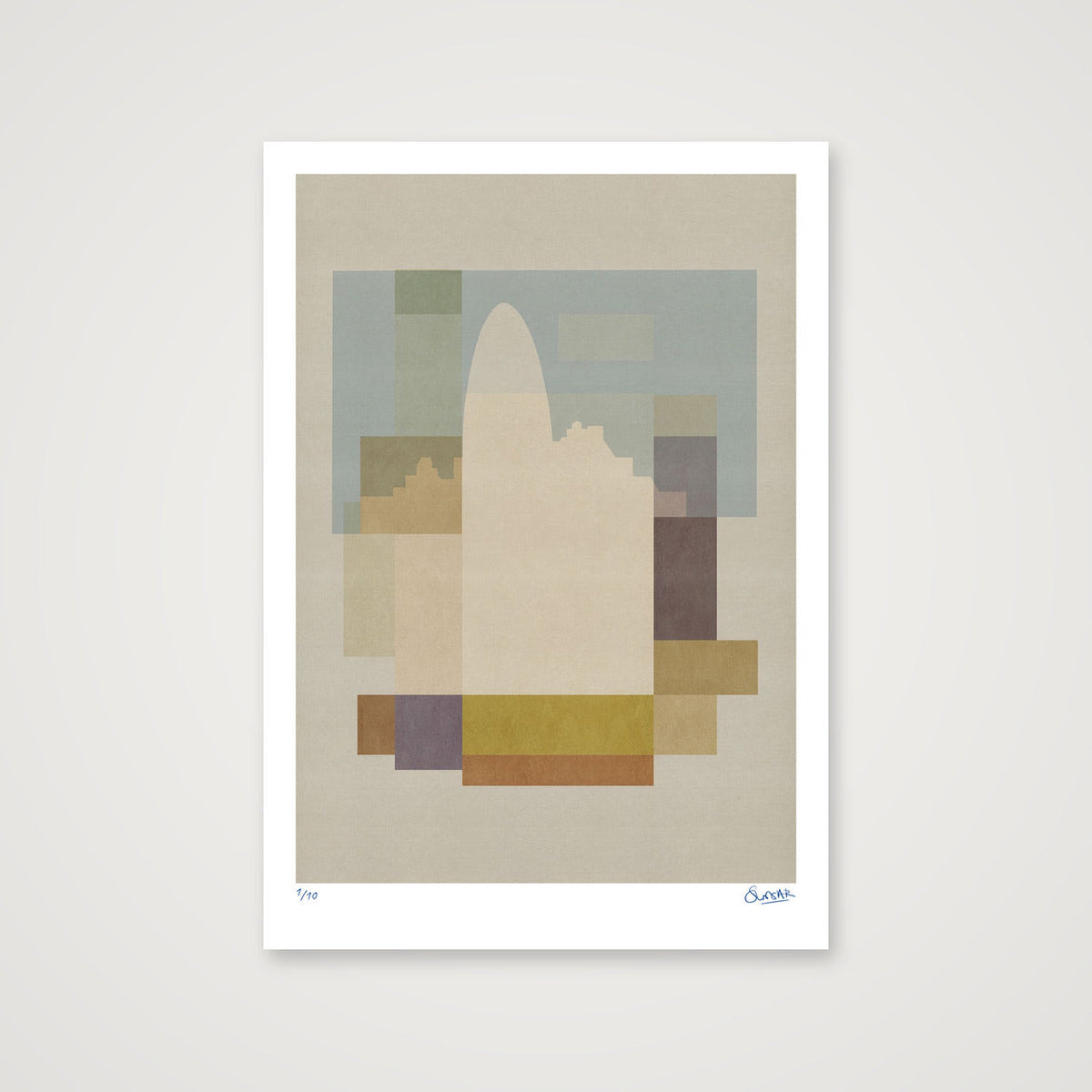New London Squares GHERKIN — 70×100cm, 28×39" Print only