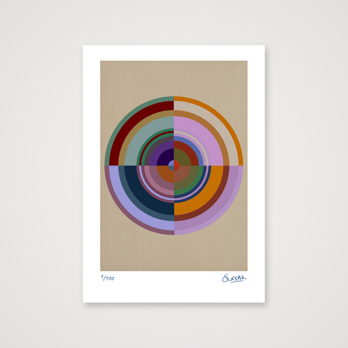 Colour Wheels 9NINE — A4 (21×30cm, 8×12") Print only