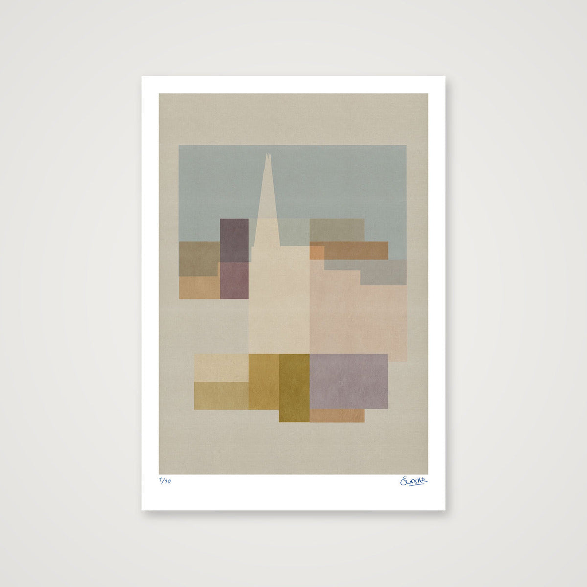 New London Squares SHARD — 70×100cm, 28×39" Print only