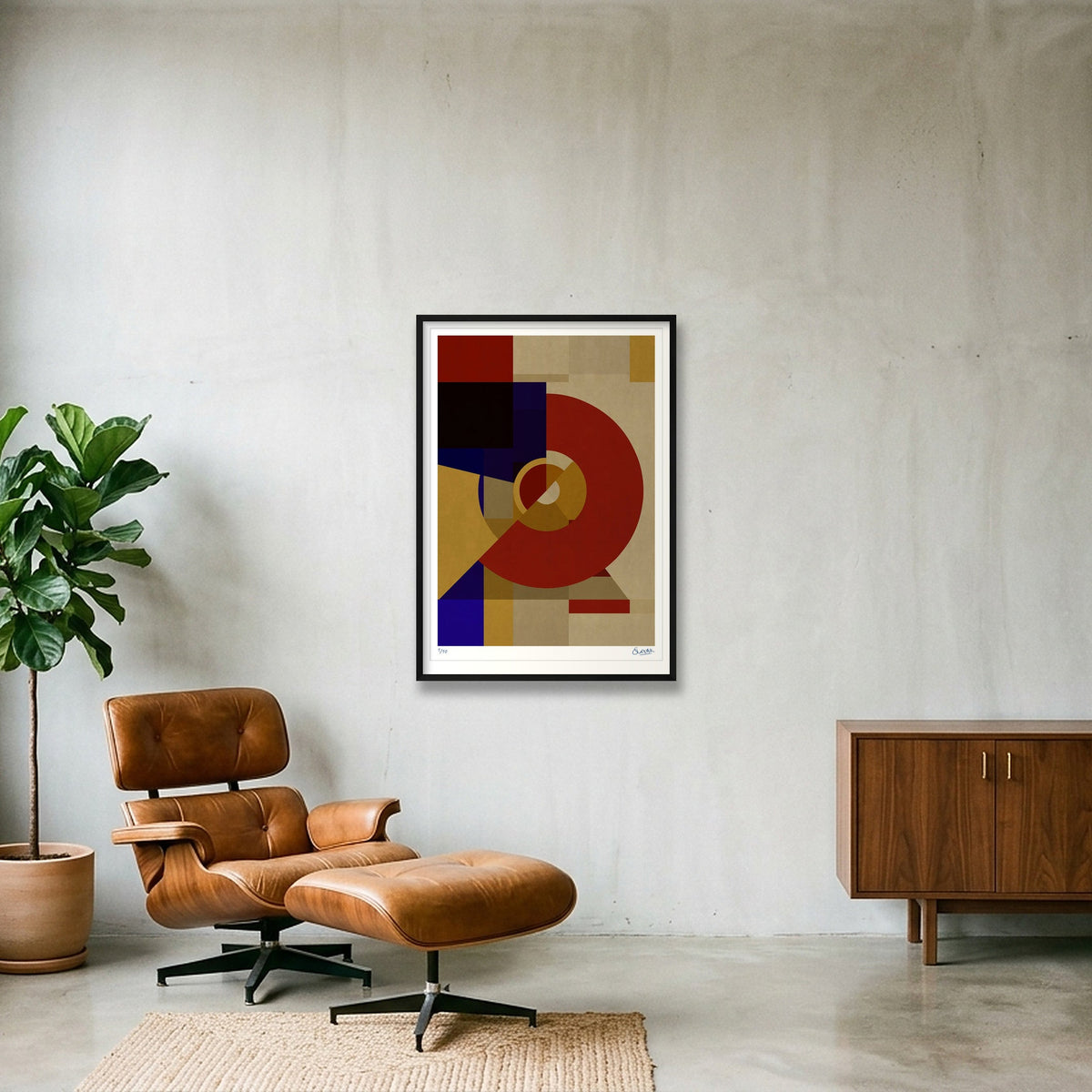 Deco Squares 7SEVEN — 70×100cm, 28×39" Black Frame