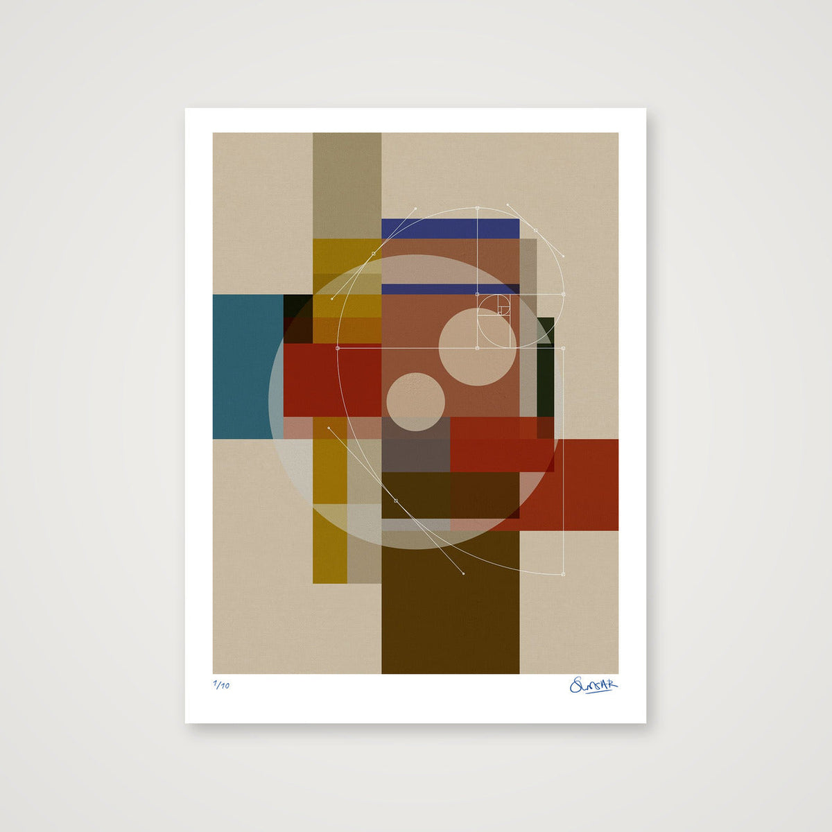 GeoDeco FIVE — 60×80cm, 24×31" Print only