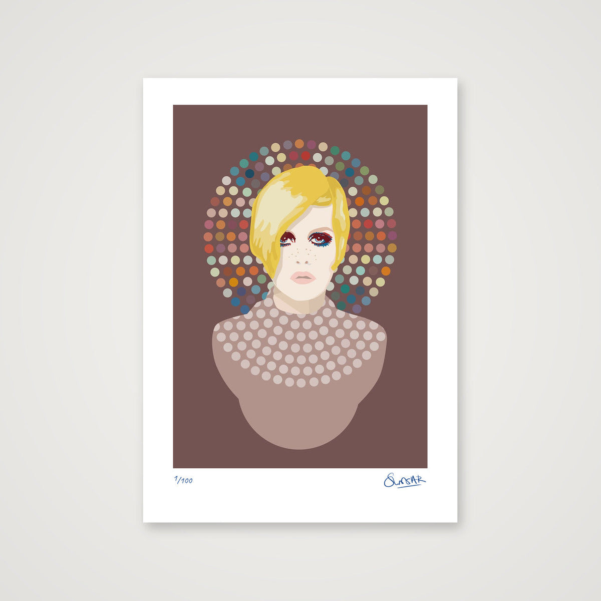 Wonderkid Dotty Union Pink — A4 (21×30cm, 8×12") Print only