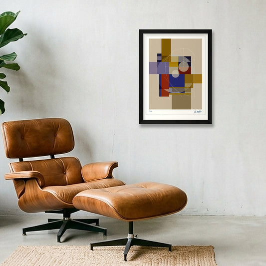 GeoDeco THREE — 30×40cm, 12×16" Black Frame