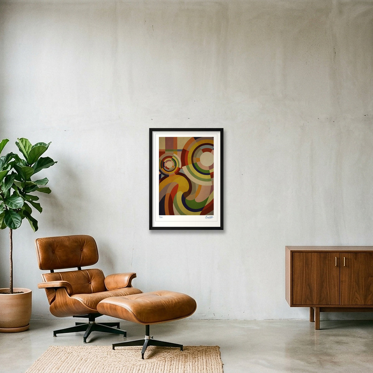 Sonia Circles 2TWO — 42×59cm, 17×23" Black Frame